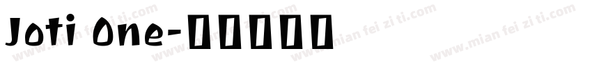 Joti One字体转换